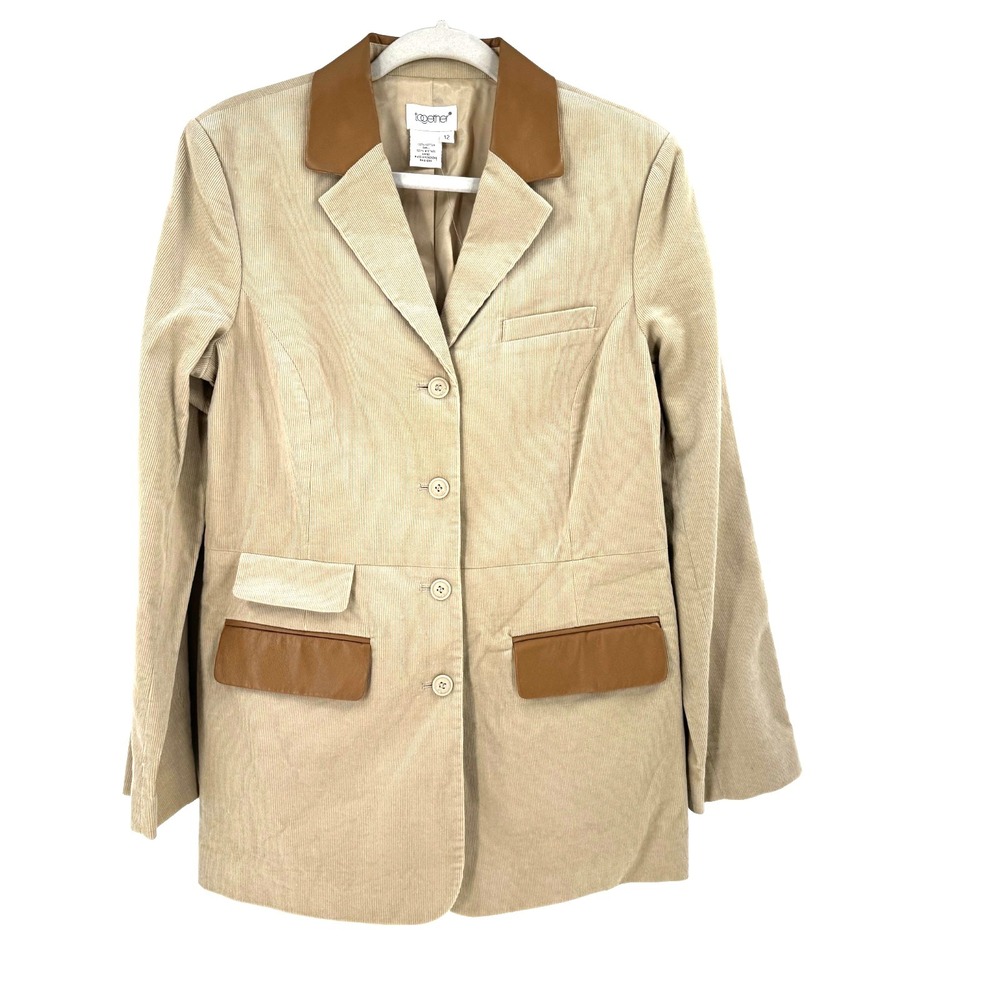 90s Together Western Corduroy Blazer Women's‎ 12 Cowgirl Yellowstone Landman NEW